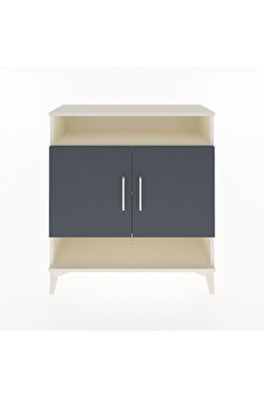 Arges Şifonyer 3 Raflı 2 Kapaklı 88x30x96 Aytaşı-Antrasit