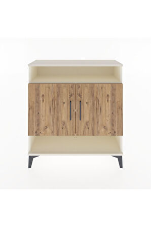Arges Şifonyer 3 Raflı 2 Kapaklı 88x30x96 Aytaşı-Çam