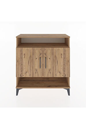 Arges Şifonyer 3 Raflı 2 Kapaklı 88x30x96 Çam-Çam