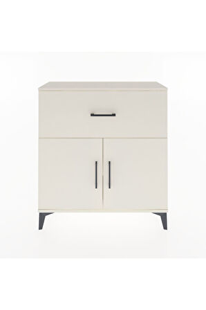 Arges Şifonyer Tek Raflı Tek Çekmeceli 2 Kapaklı 88x30x96 Aytaşı-Aytaşı