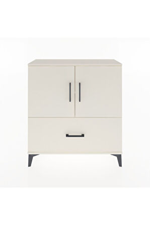 Arges Şifonyer 2 Raflı Tek Çekmeceli 2 Kapaklı 88x30x96 Aytaşı-Aytaşı
