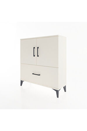 Arges Şifonyer 2 Raflı Tek Çekmeceli 2 Kapaklı 88x30x96 Aytaşı-Aytaşı