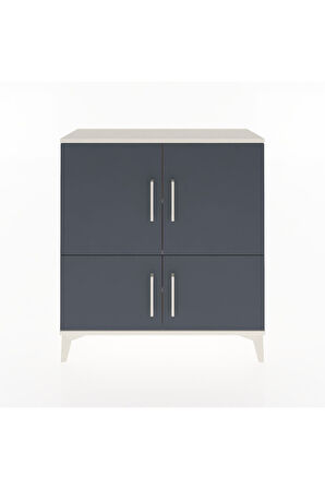 Arges Şifonyer 3 Raflı 4 Kapaklı 88x30x96 Aytaşı-Antrasit