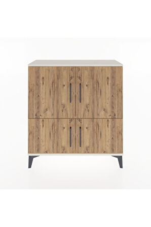 Arges Şifonyer 3 Raflı 4 Kapaklı 88x30x96 Aytaşı-Çam