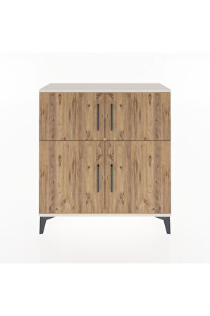 Arges Şifonyer 3 Raflı 4 Kapaklı 88x30x96 Aytaşı-Çam