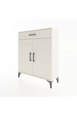 Arges Şifonyer Tek Raflı Tek Çekmeceli 2 Kapaklı 88x30x106 Aytaşı-Aytaşı
