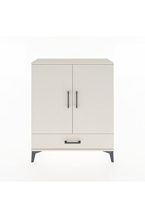 Arges Şifonyer 2 Raflı Tek Çekmeceli 2 Kapaklı 88x30x106 Aytaşı-Aytaşı