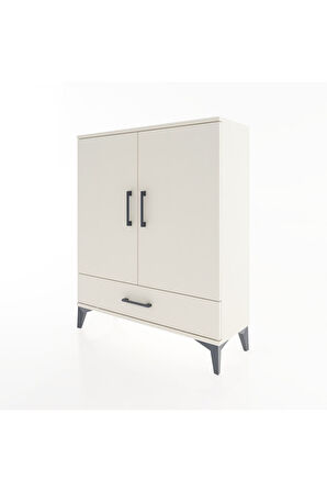 Arges Şifonyer 2 Raflı Tek Çekmeceli 2 Kapaklı 88x30x106 Aytaşı-Aytaşı