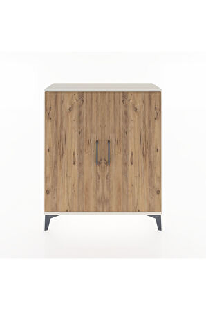 Arges Şifonyer Tek Raflı 2 Kapaklı 88x30x106 Aytaşı-Çam