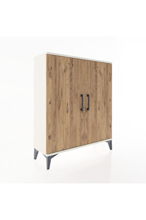 Arges Şifonyer Tek Raflı 2 Kapaklı 88x30x106 Aytaşı-Çam