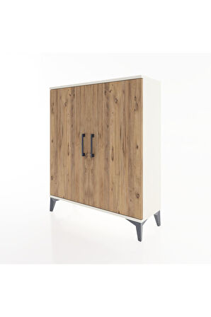 Arges Şifonyer Tek Raflı 2 Kapaklı 88x30x106 Aytaşı-Çam