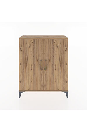 Arges Şifonyer Tek Raflı 2 Kapaklı 88x30x106 Çam-Çam