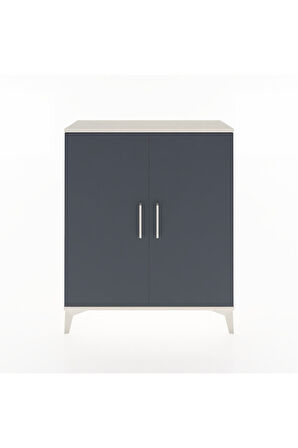 Arges Şifonyer 2 Raflı 2 Kapaklı 88x30x106 Aytaşı-Antrasit
