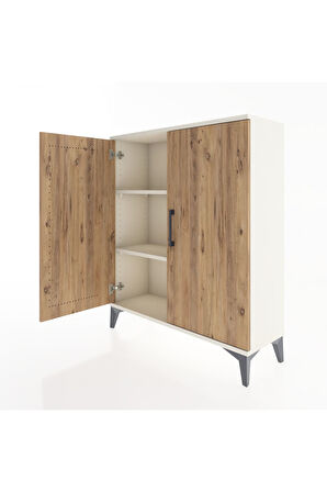 Arges Şifonyer 2 Raflı 2 Kapaklı 88x30x106 Aytaşı-Çam