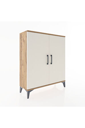 Arges Şifonyer 2 Raflı 2 Kapaklı 88x30x106 Çam-Aytaşı
