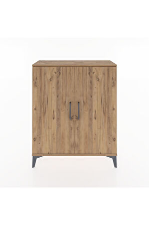 Arges Şifonyer 2 Raflı 2 Kapaklı 88x30x106 Çam-Çam