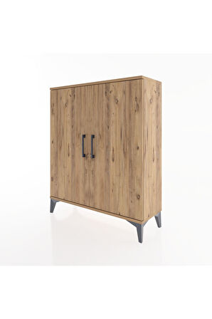 Arges Şifonyer 2 Raflı 2 Kapaklı 88x30x106 Çam-Çam