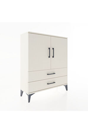 Arges Şifonyer 2 Raflı 2 Çekmeceli 2 Kapaklı 88x30x106 Aytaşı-Aytaşı