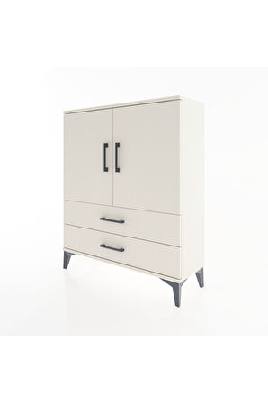 Arges Şifonyer 2 Raflı 2 Çekmeceli 2 Kapaklı 88x30x106 Aytaşı-Aytaşı