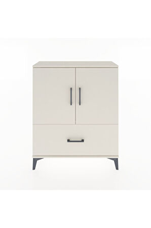 Arges Şifonyer 2 Raflı Tek Çekmeceli 2 Kapaklı 88x30x106 Aytaşı-Aytaşı