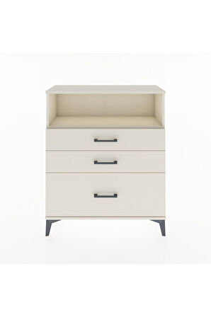 Arges Şifonyer Tek Raflı 3 Çekmeceli 88x30x106 Aytaşı-Aytaşı
