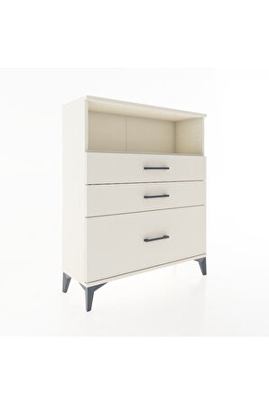 Arges Şifonyer Tek Raflı 3 Çekmeceli 88x30x106 Aytaşı-Aytaşı