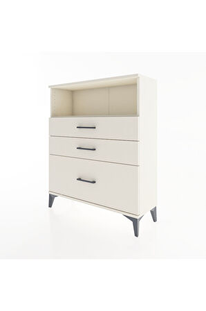 Arges Şifonyer Tek Raflı 3 Çekmeceli 88x30x106 Aytaşı-Aytaşı