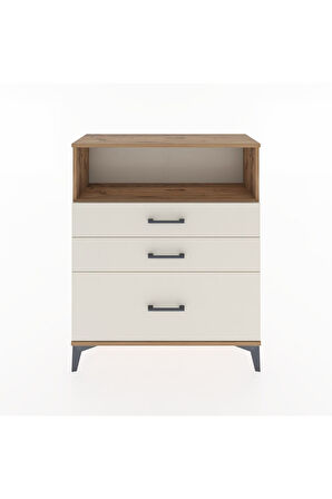 Arges Şifonyer Tek Raflı 3 Çekmeceli 88x30x106 Çam-Aytaşı