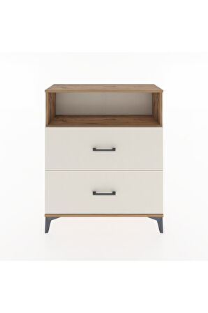 Arges Şifonyer Tek Raflı 2 Çekmeceli 88x30x106 Çam-Aytaşı