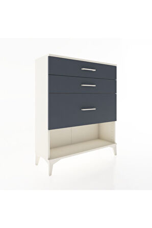 Arges Şifonyer 3 Çekmeceli 88x30x106 Aytaşı-Antrasit