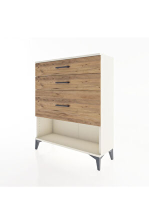 Arges Şifonyer 3 Çekmeceli 88x30x106 Aytaşı-Çam
