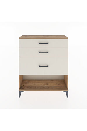 Arges Şifonyer 3 Çekmeceli 88x30x106 Çam-Aytaşı