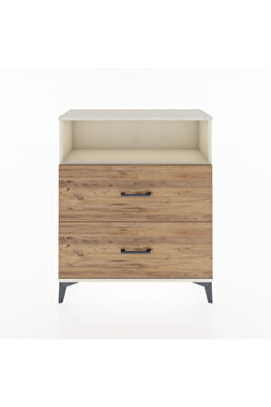 Arges Şifonyer Tek Raflı 2 Çekmeceli 88x30x106 Aytaşı-Çam