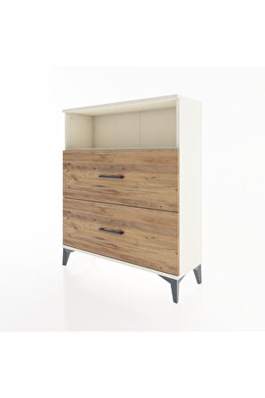 Arges Şifonyer Tek Raflı 2 Çekmeceli 88x30x106 Aytaşı-Çam