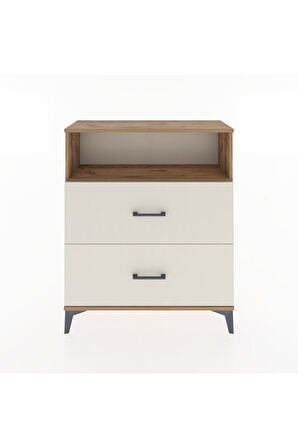 Arges Şifonyer Tek Raflı 2 Çekmeceli 88x30x106 Çam-Aytaşı