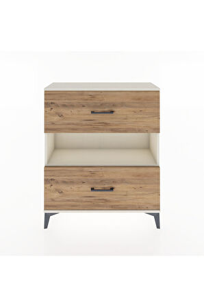 Arges Şifonyer Tek Raflı 2 Çekmeceli 88x30x106 Aytaşı-Çam