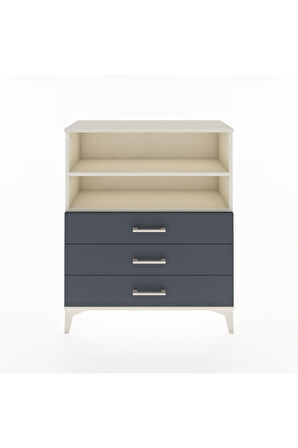 Arges Şifonyer 2 Raflı 3 Çekmeceli 88x30x106 Aytaşı-Antrasit