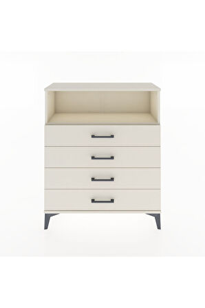 Arges Şifonyer Tek Raflı 4 Çekmeceli 88x30x106 Aytaşı-Aytaşı