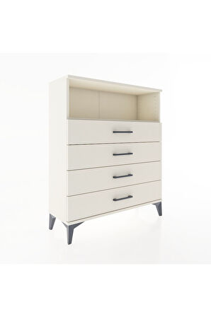 Arges Şifonyer Tek Raflı 4 Çekmeceli 88x30x106 Aytaşı-Aytaşı