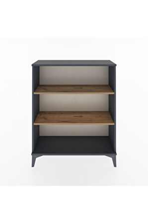 Arges Şifonyer 2 Raflı 88x30x106 Antrasit-Çam