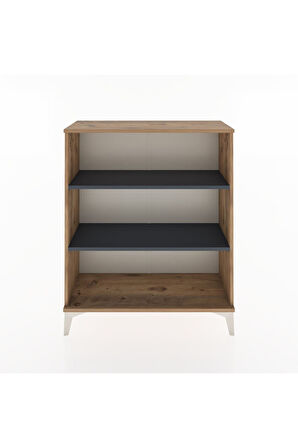 Arges Şifonyer 2 Raflı 88x30x106 Çam-Antrasit