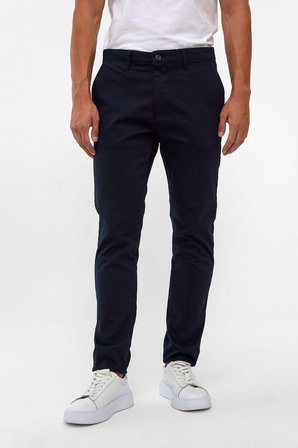 Siyah Slim Fit Armürlü Pantolon