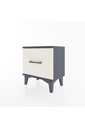 Arges Komodin Tek Çekmeceli 44x30x48 Antrasit-Aytaşı
