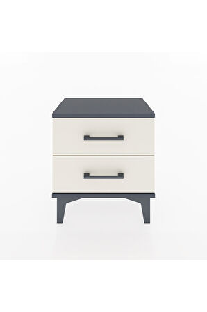 Arges Komodin 2 Çekmeceli 44x30x48 Antrasit-Aytaşı