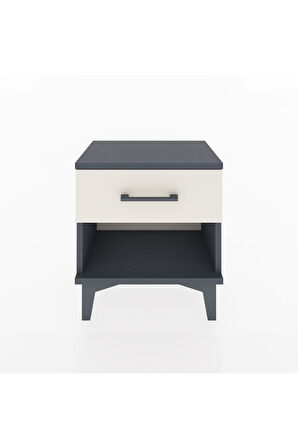 Arges Komodin Tek Çekmeceli 44x30x48 Antrasit-Aytaşı