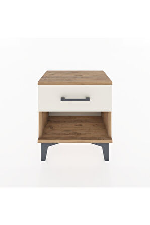 Arges Komodin Tek Çekmeceli 44x30x48 Çam-Aytaşı