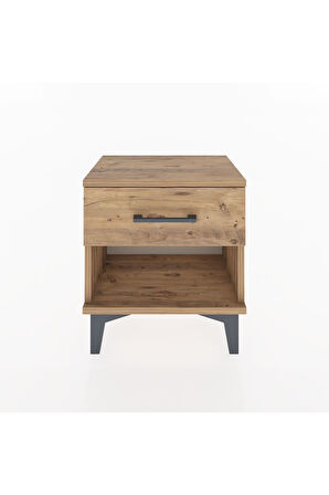 Arges Komodin Tek Çekmeceli 44x30x48 Çam-Çam