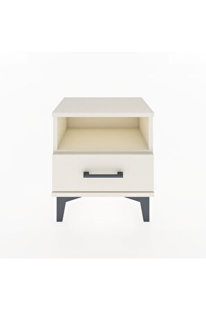 Arges Komodin Tek Raflı Tek Çekmeceli 44x30x48 Aytaşı-Aytaşı
