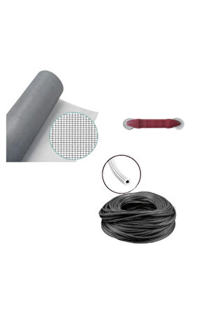 Netpen 3'lü Sineklik Seti 700x80 Cm Tül, 22 Mt. Siyah Conta, Fitil Çekme Aparatı