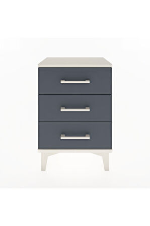 Arges Komodin 3 Çekmeceli 44x30x64 Aytaşı-Antrasit